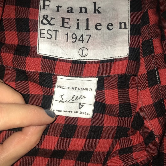 Frank & Eileen “Eileen” Shirt Plaid Button Down L Buffalo Check - Picture 4 of 9